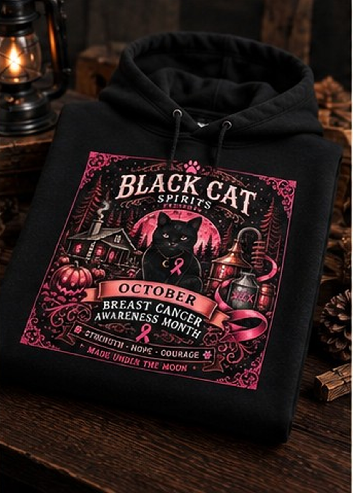 Black Cat Spirits LLC (Breast Cancer Awareness Month limited-edition) Sweatshirt